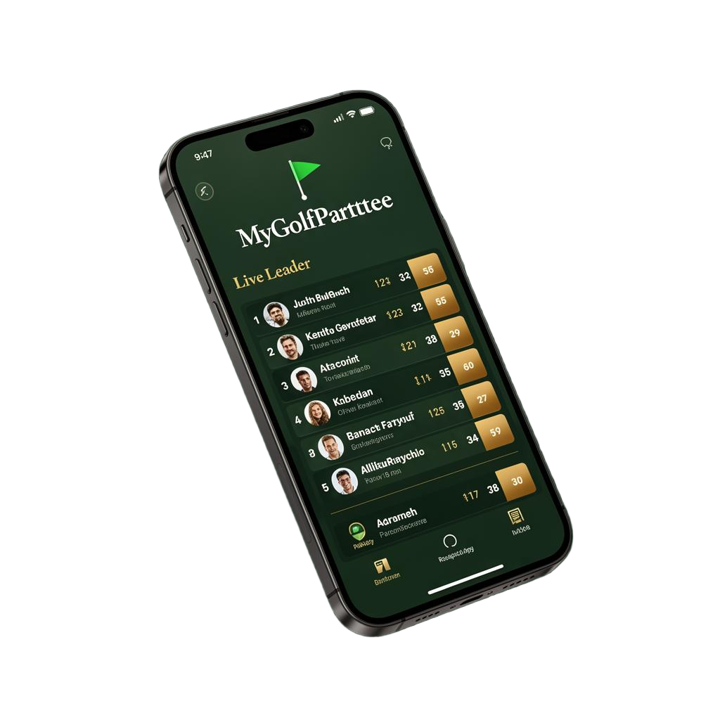 Live leaderboard inside MyGolfPartee